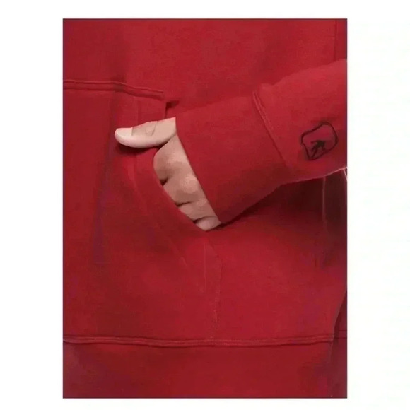 AND1 Men’s Red Fleece Lined Sweatshirt MVP Crewneck Size Large Long Sleeve - Picture 4 of 5